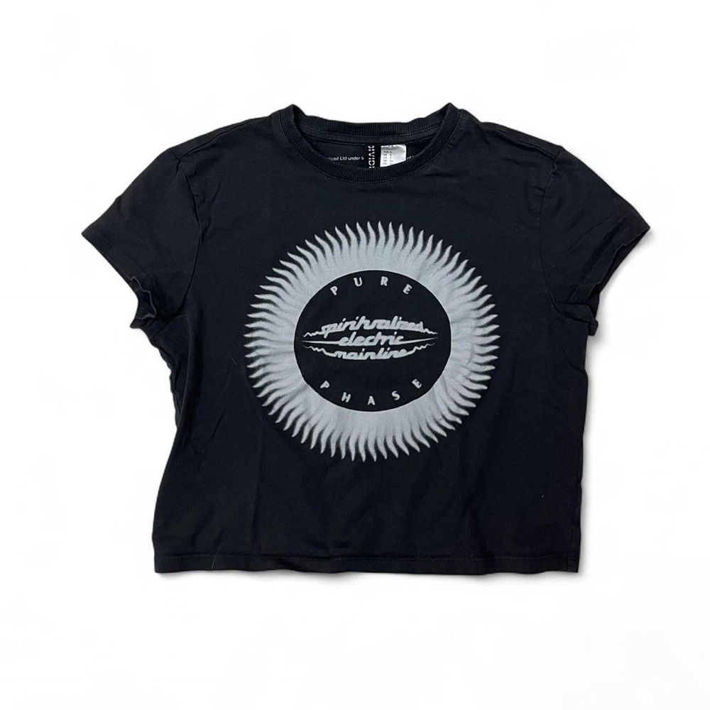 Black H&M Divided Pure Phase crop top